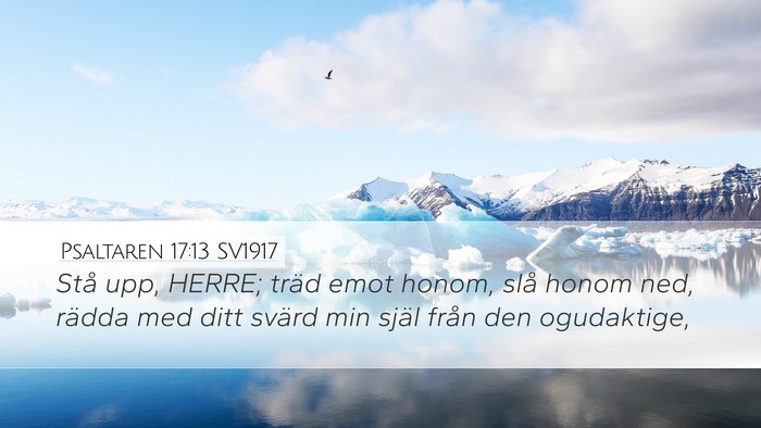 Psaltaren 17:13 SV1917 Bible Verse Image