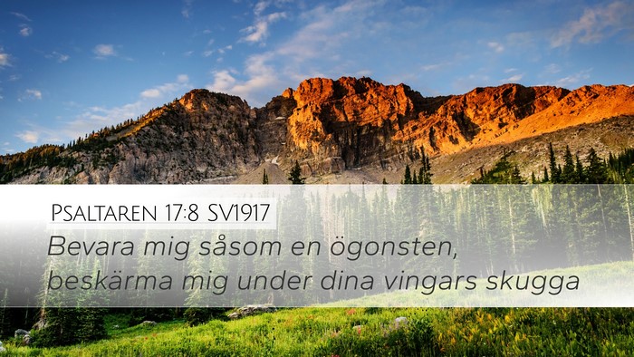 Psaltaren 17:8 SV1917 Bible Verse Image