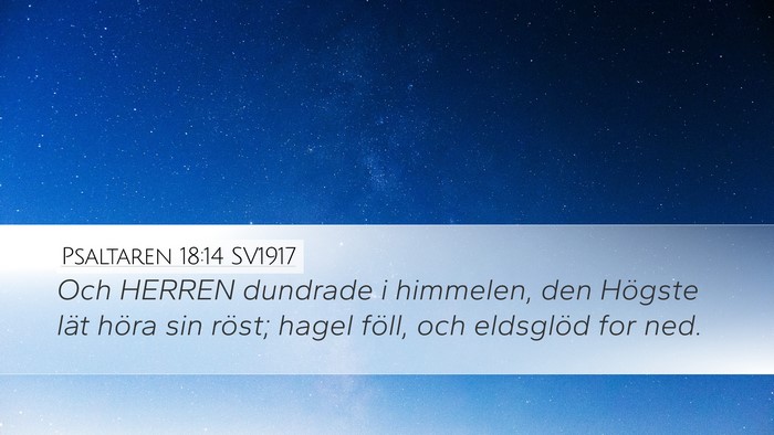 Psaltaren 18:14 SV1917 Bible Verse Image