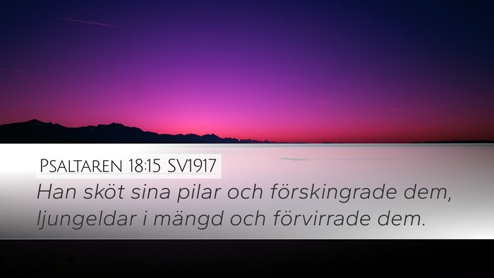 Psaltaren 18:15 SV1917 Bible Verse Image