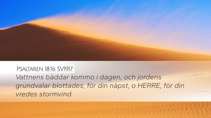Psaltaren 18:16 SV1917 Bible Verse Image