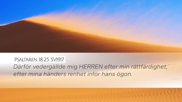 Psaltaren 18:25 SV1917 Bible Verse Image