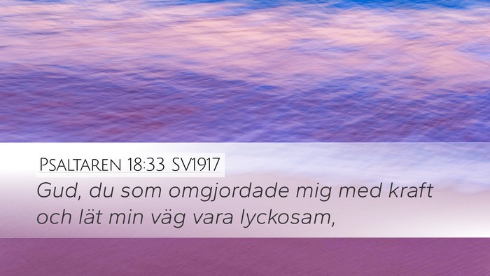 Psaltaren 18:33 SV1917 Bible Verse Image