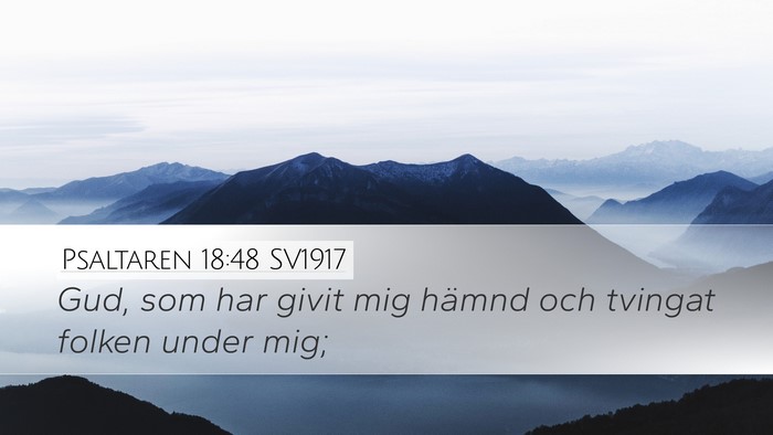Psaltaren 18:48 SV1917 Bible Verse Image