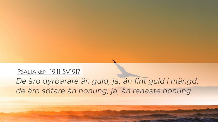 Psaltaren 19:11 SV1917 Bible Verse Image