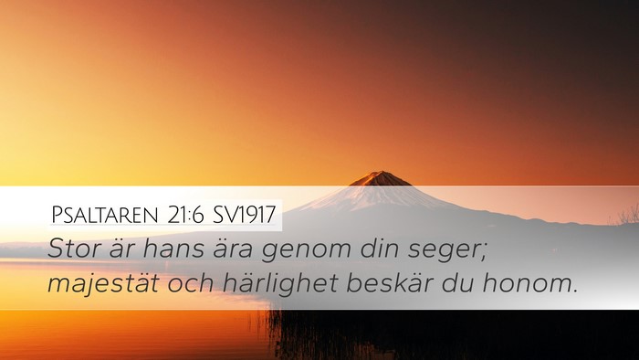 Psaltaren 21:6 SV1917 Bible Verse Image