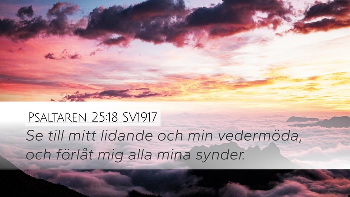 Psaltaren 25:18 SV1917 Bible Verse Image