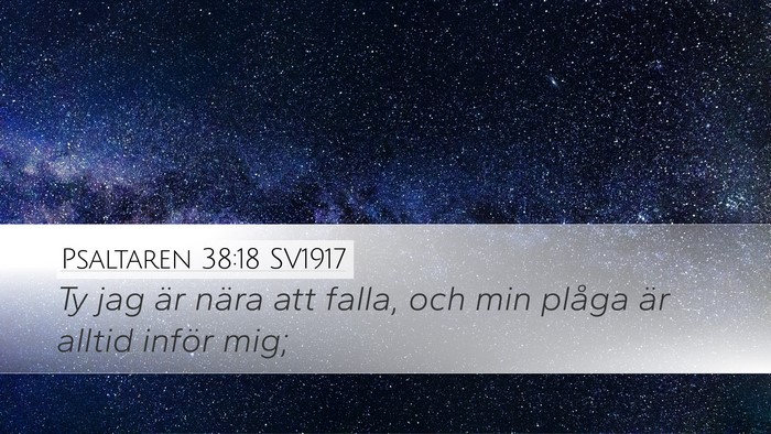 Psaltaren 38:18 SV1917 Bible Verse Image