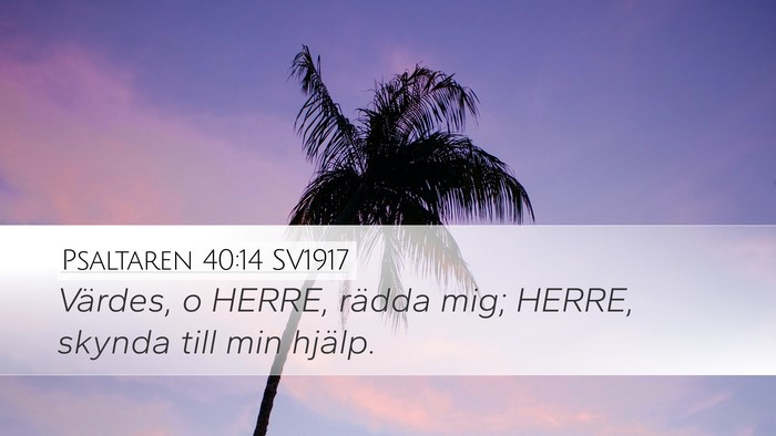 Psaltaren 40:14 SV1917 Bible Verse Image
