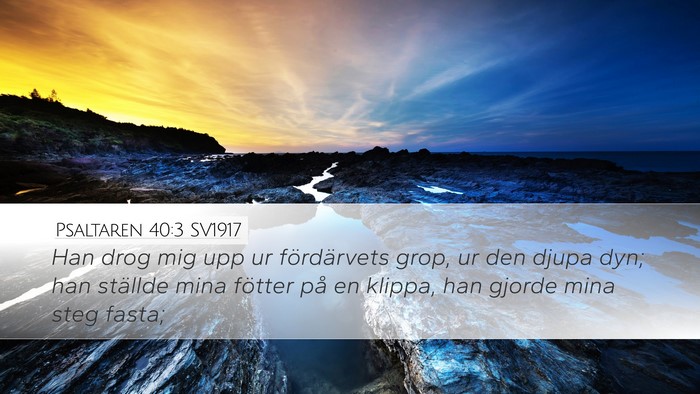 Psaltaren 40:3 SV1917 Bible Verse Image