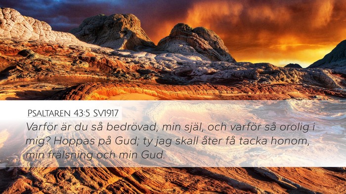 Psaltaren 43:5 SV1917 Bible Verse Image