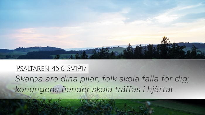 Psaltaren 45:6 SV1917 Bible Verse Image