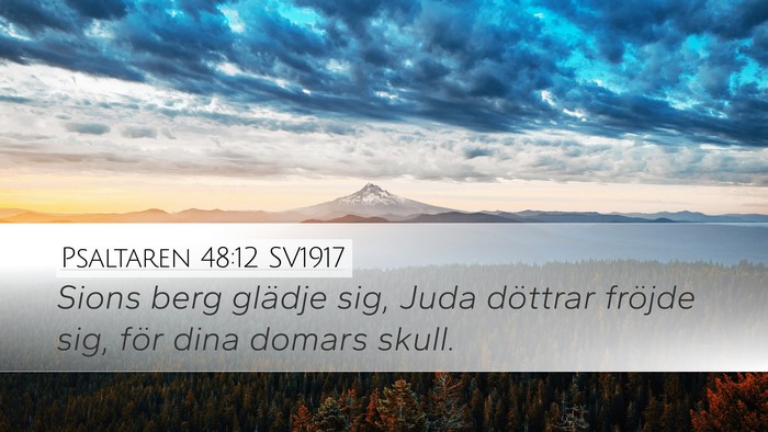 Psaltaren 48:12 SV1917 Bible Verse Image