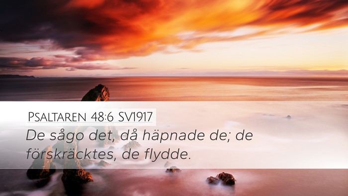 Psaltaren 48:6 SV1917 Bible Verse Image
