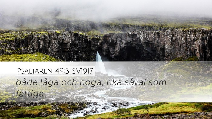 Psaltaren 49:3 SV1917 Bible Verse Image