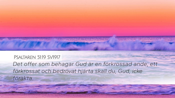 Psaltaren 51:19 SV1917 Bible Verse Image