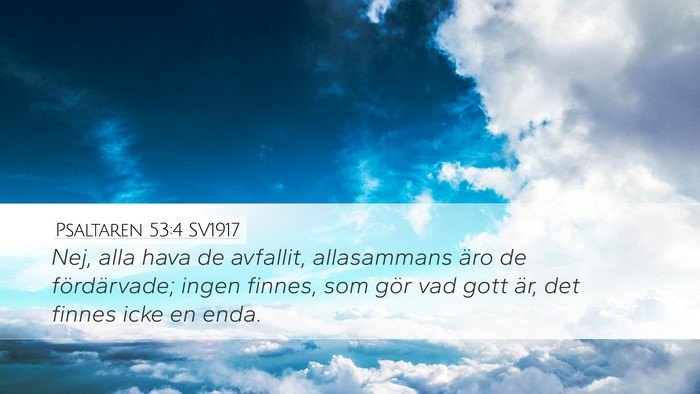 Psaltaren 53:4 SV1917 Bible Verse Image