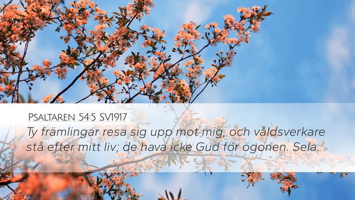 Psaltaren 54:5 SV1917 Bible Verse Image