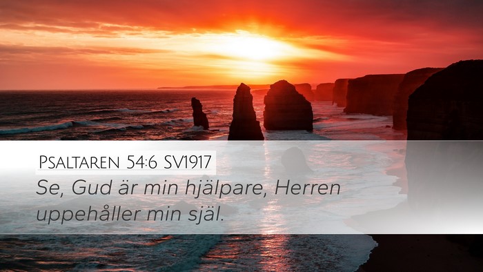 Psaltaren 54:6 SV1917 Bible Verse Image