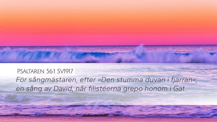 Psaltaren 56:1 SV1917 Bible Verse Image