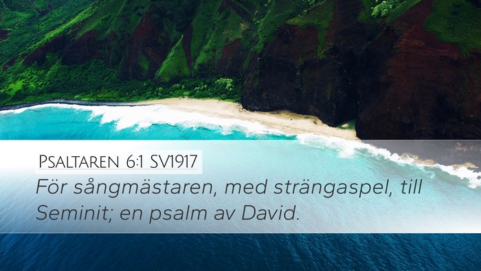 Psaltaren 6:1 SV1917 Bible Verse Image