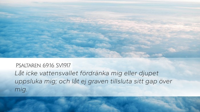 Psaltaren 69:16 SV1917 Bible Verse Image
