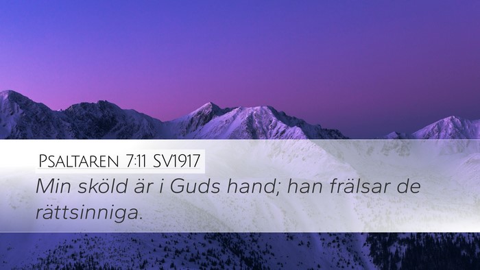Psaltaren 7:11 SV1917 Bible Verse Image