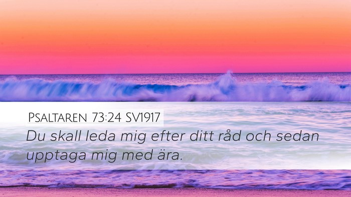 Psaltaren 73:24 SV1917 Bible Verse Image