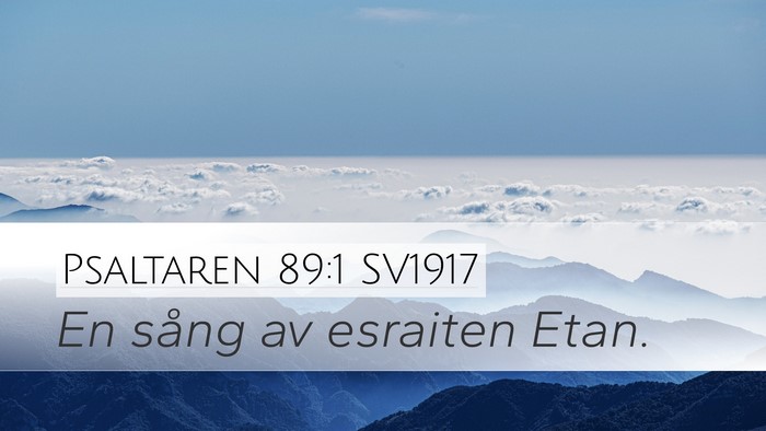 Psaltaren 89:1 SV1917 Bible Verse Image