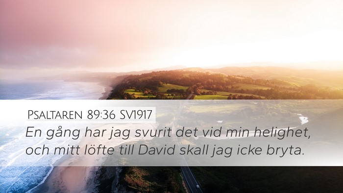 Psaltaren 89:36 SV1917 Bible Verse Image