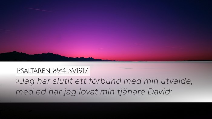 Psaltaren 89:4 SV1917 Bible Verse Image