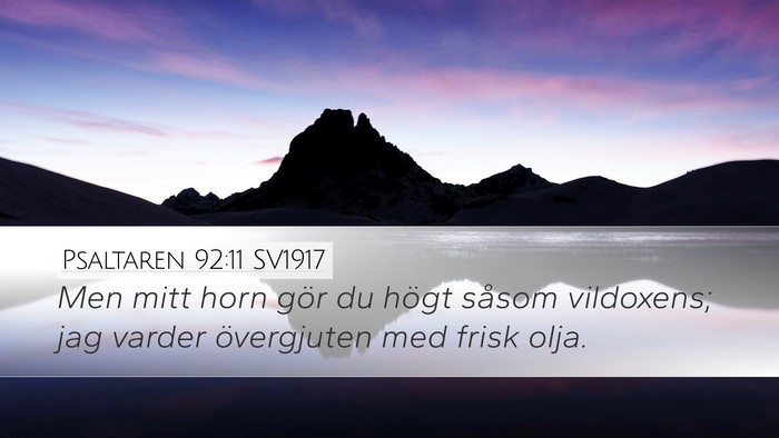 Psaltaren 92:11 SV1917 Bible Verse Image