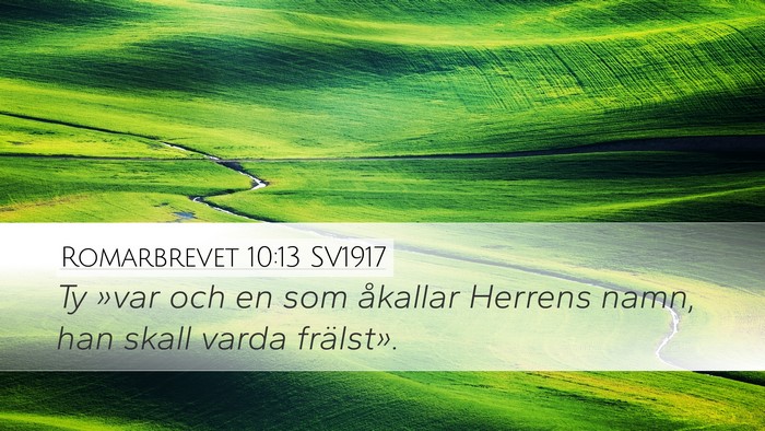 Romarbrevet 10:13 SV1917 Bible Verse Image
