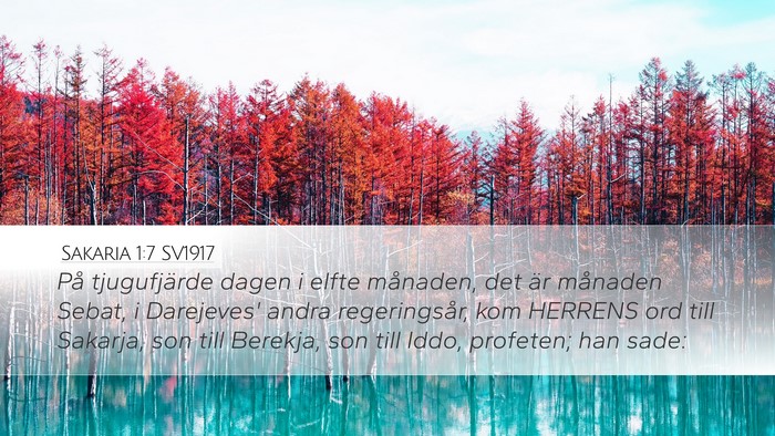 Sakaria 1:7 SV1917 Bible Verse Image