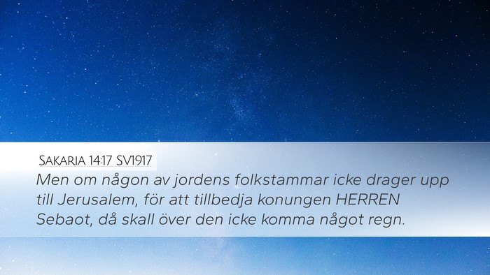 Sakaria 14:17 SV1917 Bible Verse Image