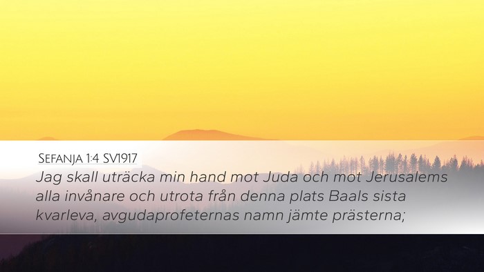 Sefanja 1:4 SV1917 Bible Verse Image