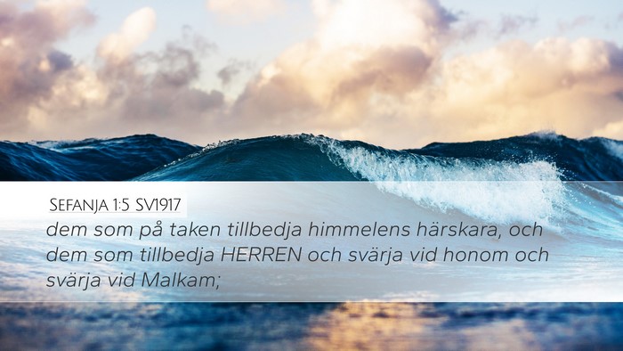 Sefanja 1:5 SV1917 Bible Verse Image