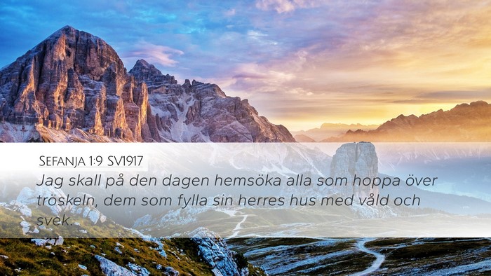 Sefanja 1:9 SV1917 Bible Verse Image