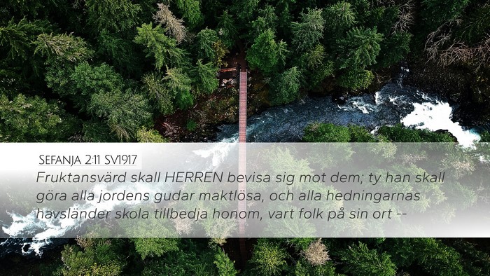 Sefanja 2:11 SV1917 Bible Verse Image