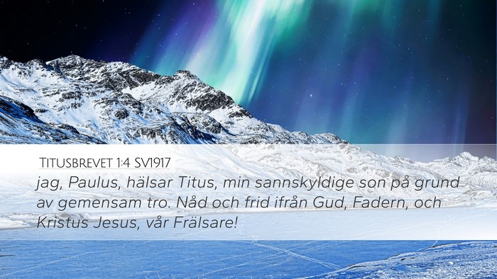 Titusbrevet 1:4 SV1917 Bible Verse Image