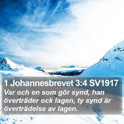 1 Johannesbrevet 3:4 SV1917 Bible Verse Image