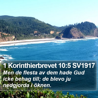 1 Korinthierbrevet 10:5 SV1917 Bible Verse Image