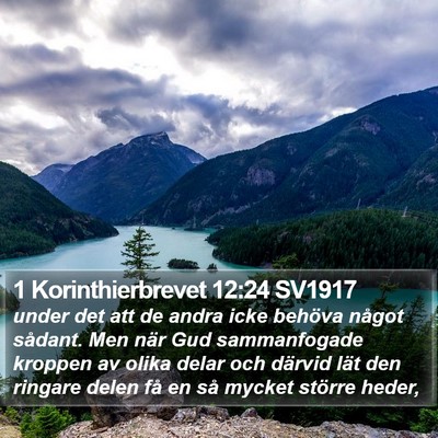 1 Korinthierbrevet 12:24 SV1917 Bible Verse Image