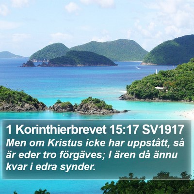 1 Korinthierbrevet 15:17 SV1917 Bible Verse Image