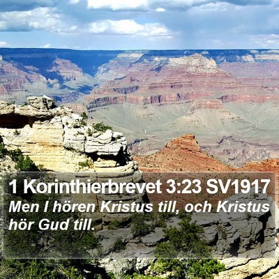 1 Korinthierbrevet 3:23 SV1917 Bible Verse Image