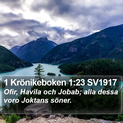 1 Krönikeboken 1:23 SV1917 Bible Verse Image