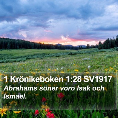 1 Krönikeboken 1:28 SV1917 Bible Verse Image