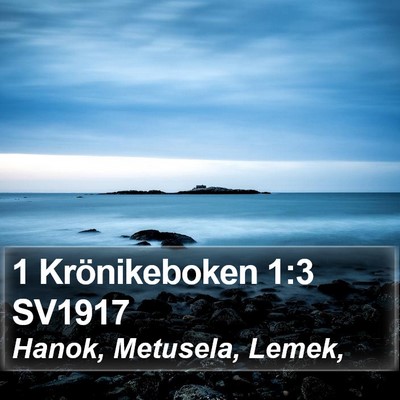 1 Krönikeboken 1:3 SV1917 Bible Verse Image