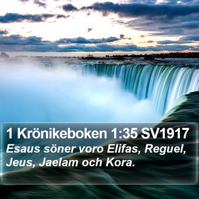 1 Krönikeboken 1:35 SV1917 Bible Verse Image