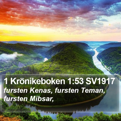 1 Krönikeboken 1:53 SV1917 Bible Verse Image